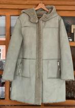 Lange mantel, merk rino en pelle, kleur kaki, Ophalen, Maat 42/44 (L), Groen, Nieuw