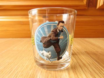 verre les aventures de Tintin avec les Dupont et Dupond, Enlèvement ou Envoi, Comme neuf, Verre à soda