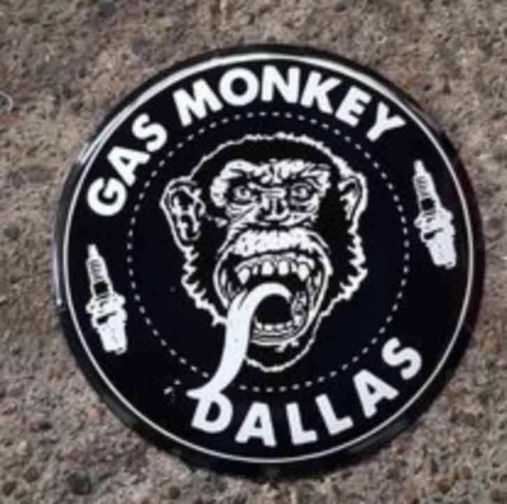 Gas Monkey garage emaillen USA reclame decoratie bord GMG, Collections, Marques & Objets publicitaires, Utilisé, Panneau publicitaire