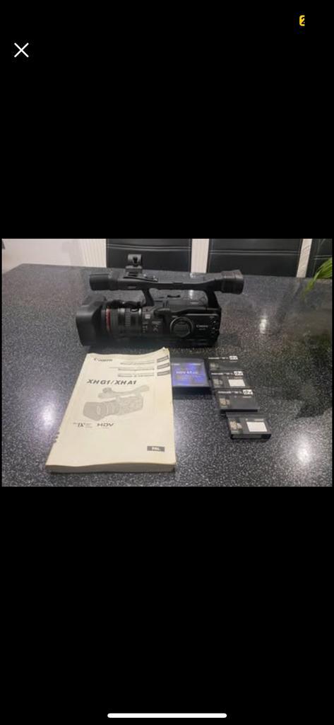 Caméscope pro Canon XH-A1 HDV 1080i + batterie + cassettes, TV, Hi-fi & Vidéo, Caméscopes numériques, Canon, Enlèvement