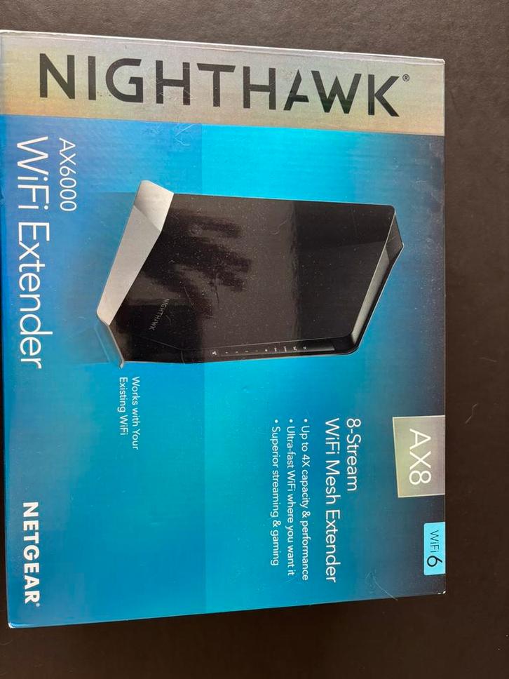 NETGEAR 4PT AX6000 WIFI MESH EXTENDER, Informatique & Logiciels, Commutateurs réseau, Neuf, Enlèvement