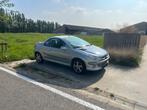 Peugeot 206CC 1.6 benzine 132000km met airco, Auto's, Peugeot, Stof, Zwart, Cabriolet, 1600 cc