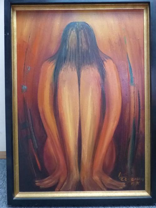 HERREMAN LODE, olie op doek, Antiek en Kunst, Kunst | Schilderijen | Modern, Ophalen