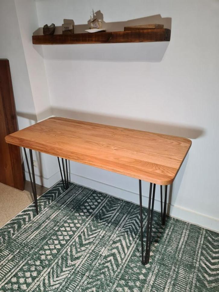 Handgemaakt Eiken Bureau, Huis en Inrichting, Bureaus, Nieuw, Bureau, Ophalen