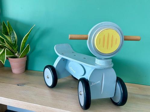 Vintage houten loopfiets Janod, Kinderen en Baby's, Speelgoed | Houten speelgoed, Gebruikt, Rij- of Hobbelspeelgoed, Ophalen