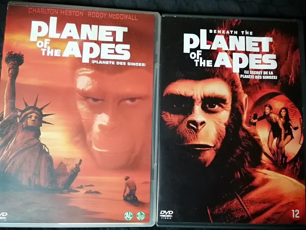 Duo DVD La Planète des singes 1 & 2 avec Charlton Heston, Enlèvement ou Envoi, Comme neuf, Science-Fiction
