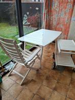 Tuinset, Tuin en Terras, Ophalen, 4 zitplaatsen, Gebruikt, Bijzettafel