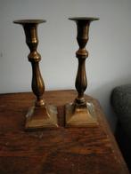 Koperen, antieke kandelaars. Prijs per stuk., Antiek en Kunst, Ophalen, Koper of Brons