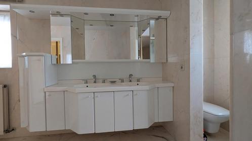 Lavabo meubel badkamer met 2 waskommen, Huis en Inrichting, Badkamer | Badkamermeubels, Gebruikt, Spiegelkast, Ophalen