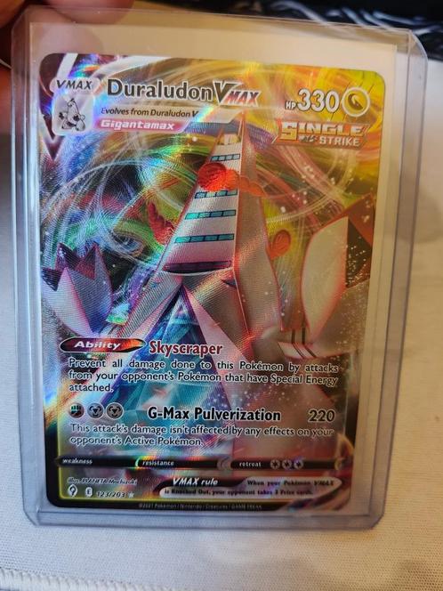 Carte Pokémon Duraludon VMAX 123/203: SWSH07: Evolving Skies, Hobby en Vrije tijd, Verzamelkaartspellen | Pokémon, Nieuw, Losse kaart