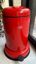 Wesco Baseboy prullenbak 20 liter rood, 20 tot 30 liter, Met pedaal, Gebruikt, Metaal