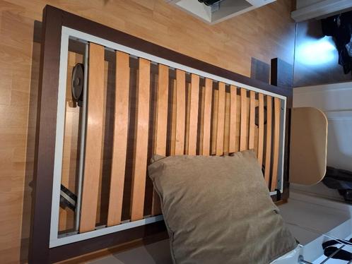 Kinderbed Dearkids -  zwenkwielen - geïntegreerde nachttafel, Huis en Inrichting, Slaapkamer | Bedden, Gebruikt, Eenpersoons, 100 cm