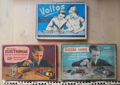 vieux jouets ; 3 boîtes de construction électriques, Antiquités & Art, Antiquités | Jouets, Enlèvement ou Envoi