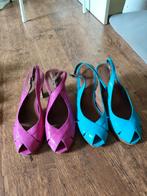 Roze en blauwe sandalen merk Tamaris maat 39, Ophalen, Zo goed als nieuw, Roze