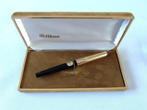 Pelikan 30 (M30) Rolled Gold 14 KT EF-Nib, Verzamelen, Pennenverzamelingen, Zo goed als nieuw, Vulpen, Met doosje, Ophalen of Verzenden