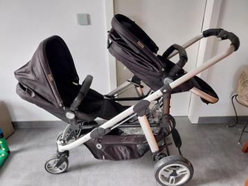 kinderwagen tweeling, Enlèvement, Utilisé, Poussette ou Buggy