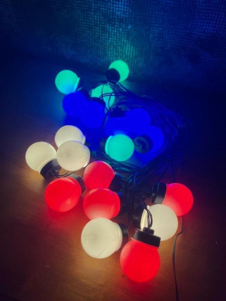 PARTYLIGHT 20 BULBS 9.5 METER 1 X GEBRUIKT, Diversen, Kerst, Zo goed als nieuw, Ophalen of Verzenden