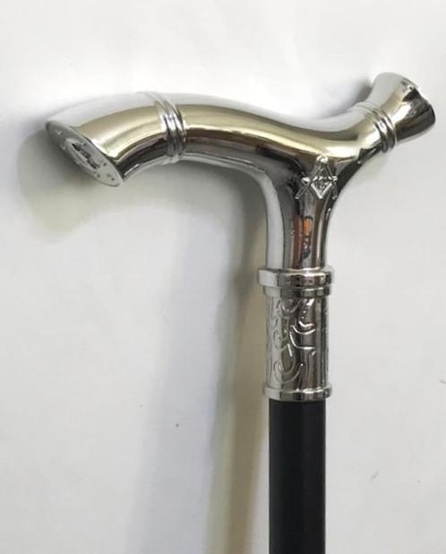 Luxe Wandelstok Vrijmetselaars Zilver✨😍😎🎁🤗💑⚡🤝, Diversen, Wandelstokken, Nieuw, Verstelbaar, Ophalen of Verzenden