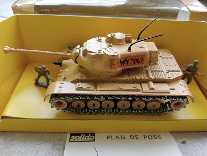 Militair - 6065 Patton M47 Israël (Solido), Hobby en Vrije tijd, Modelauto's | 1:50, Nieuw, Overige typen, Overige merken, Verzenden