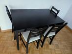 Dining table with 4 chairs, Huis en Inrichting, Ophalen, Gebruikt, 4 tot 6 stoelen