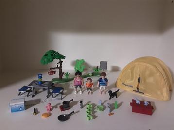 PLaymobil met de tent op vakantie beschikbaar voor biedingen