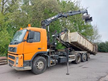 Volvo FM 300 6x2 abrolkipper Motor-PTO + HIAB 122 2xhydr. +  beschikbaar voor biedingen