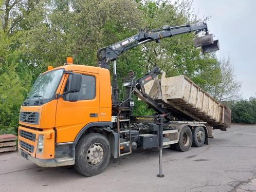 Volvo FM 300 6x2 abrolkipper Motor-PTO + HIAB 122 2xhydr. +, Auto's, Vrachtwagens, Bedrijf, Te koop, Airconditioning, Elektrische buitenspiegels