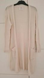 Zara Kids lange, gebroken witte, open cardigan, maat 140, Gebruikt, Meisje, Trui of Vest, Ophalen of Verzenden