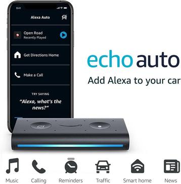 Echo Auto - Kit mains libres voiture Bluetooth Alexa Amazon