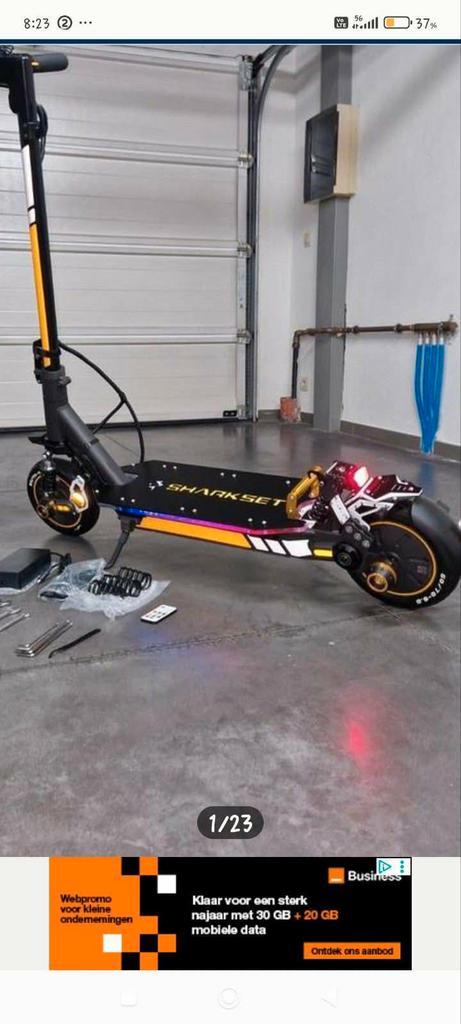 Ninebot g30 custum volledig scharkset, Fietsen en Brommers, Steps, Ophalen