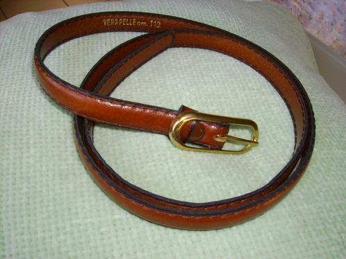 Ceinture en cuir « VERAPELLE »de 110 cm x 1,5 cm  Etat : Neu, Vêtements | Femmes, Ceintures, Neuf, Ceinture, 100 cm ou plus, Moins de 3 cm