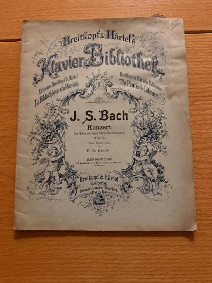 Bach, Konzert für klavier und Streichorkester D Moll, Boeken, Muziek, Gelezen, Ophalen of Verzenden