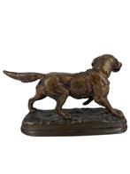 Chien de chasse en bronze à patine brune et dorée Dubucand, Antiquités & Art, Antiquités | Bronze & Cuivre, Bronze, Enlèvement ou Envoi