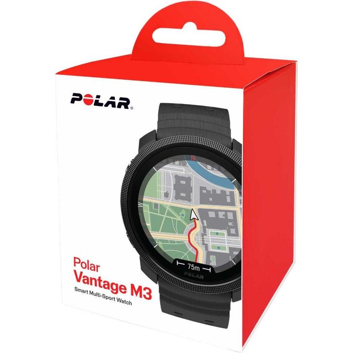 polar vantage M3 zwart, Handtassen en Accessoires, Sporthorloges, Nieuw, Zwart, Afstand, Calorieverbanding, Conditie, GPS, Hartslag