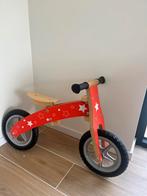 Loopfiets rood hout, Ophalen, Zo goed als nieuw, Loopfiets