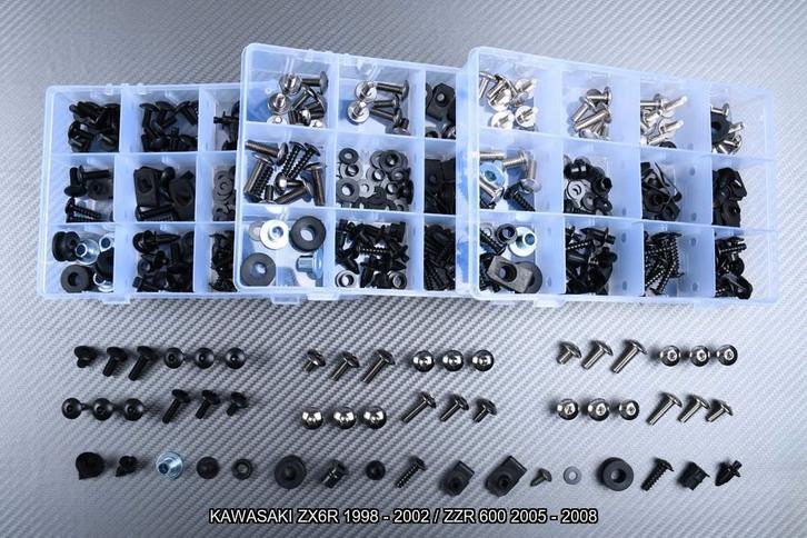 Kuip bouten set voor KAWASAKI ZX6R ZZR 600 1998 2008, Motoren, Accessoires | Overige, Nieuw, Ophalen of Verzenden
