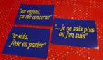 3 cartes postales bleues Télé-accueil 107, Collections, Cartes postales | Thème, Culture et Média, Non affranchie, 1980 à nos jours
