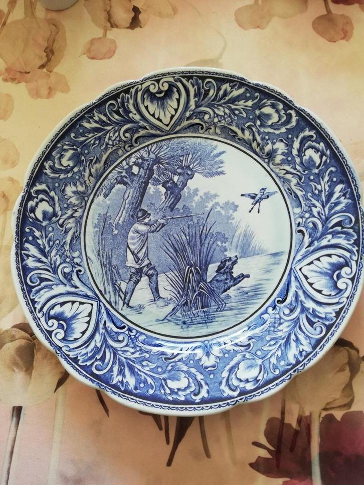 AUTHENTIEK ANTIEK BORD DELFTS BOCH, Antiek en Kunst, Antiek | Wandborden en Tegels, Ophalen of Verzenden