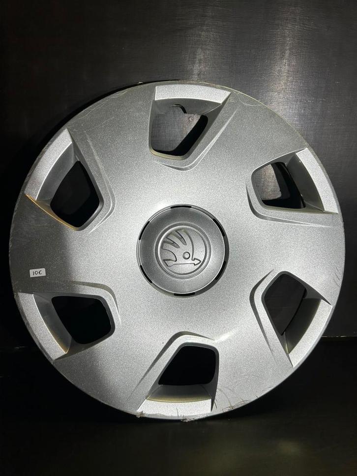 1 Skoda Fabia Rapid Scala Roomster Octavia 15" wieldop, Auto diversen, Wieldoppen, Gebruikt, Ophalen of Verzenden