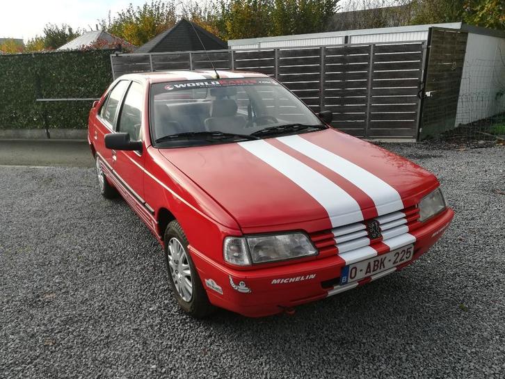 Peugeot 405  I Sedan (15B) 1.6, Auto's, Peugeot, Particulier, Benzine, Berline, 4 deurs, Handgeschakeld, Rood, Grijs, Stof, Voorwielaandrijving