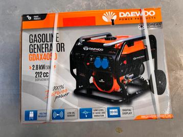 Daewoo GDAX4050 Stroomgenerator 2.5 KW NIEUW!!! beschikbaar voor biedingen