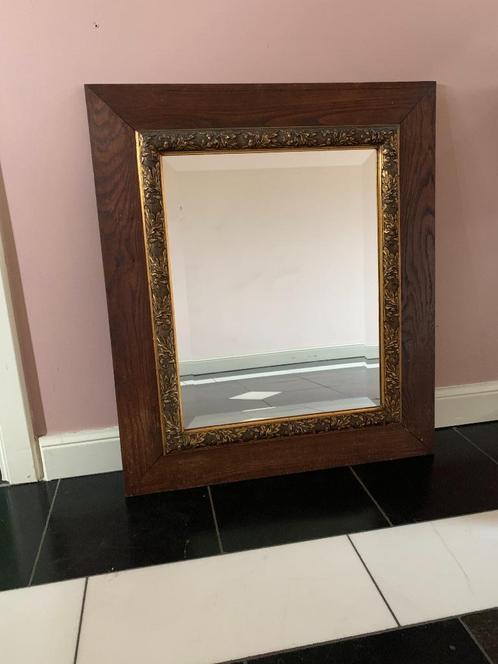 spiegel met geslepen glas, Antiek en Kunst, Antiek | Spiegels, 50 tot 100 cm, Minder dan 100 cm, Rechthoekig, Ophalen
