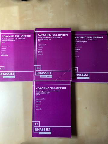 Boeken toelatingsexamen arts tandarts dierenarts UHasselt, Enlèvement ou Envoi, Comme neuf