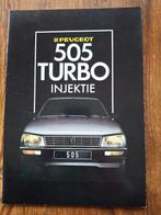 PEUGEOT 505 TURBO INJEKTIE  1986, Boeken, Auto's | Folders en Tijdschriften, Ophalen of Verzenden, Nieuw, Peugeot