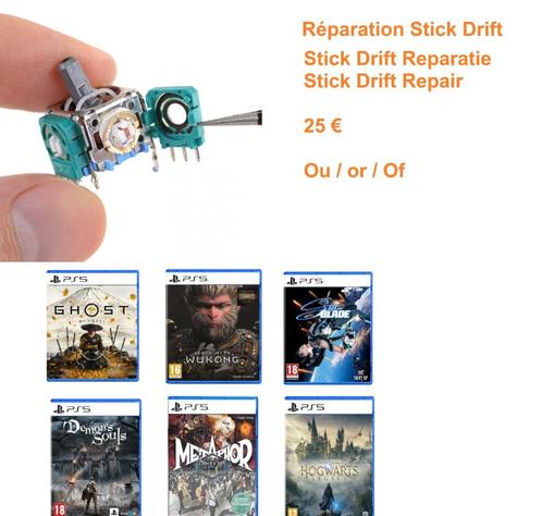 Drift stick reparatie (ruil voor games mogelijk), Games en Spelcomputers, Spelcomputers | Sony Consoles | Accessoires, Zo goed als nieuw