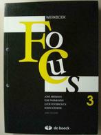 14. Focus 3 Werkboek Nederlands De Boeck 2014, Boeken, ASO, Verzenden, Zo goed als nieuw, Joke Messiaen