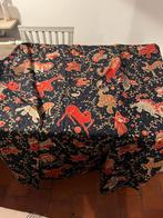 GORDIJN MOOIE STOF MET VOERING 228 br x 114 h, Huis en Inrichting, Blauw, 100 tot 150 cm, Nieuw, Ophalen of Verzenden