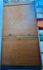 A donner superbe ancienne armoire à dossiers, 25 à 50 cm, Vintage, Chêne, 100 à 150 cm