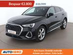 Audi Q3 35 TDI quattro S line (bj 2021, automaat), Auto's, Automaat, Gebruikt, Zwart, Leder