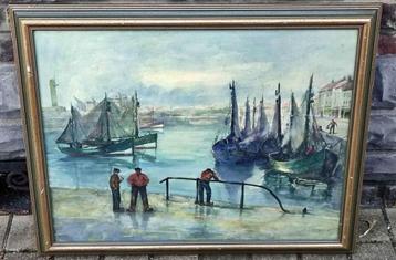 Aquarelle Ostende signe jacques schryrgens beschikbaar voor biedingen